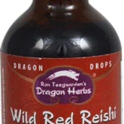 Extrato de Reishi Selvagem Dragon Herbs Super Potência - 59 ml (2 fl oz) - Energia e Bem-Estar Natural
