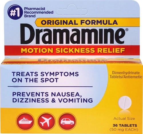 Dramamine Alívio Enjoo de Movimento Fórmula Original - 50mg - 36 Comprimidos