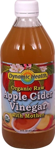 Vinagre de Maçã Orgânico Cru Dynamic Health 473ml Puro com 'Mother' para Saúde Natural