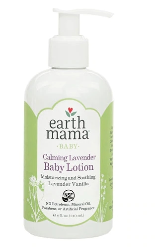 Loção Corporal Suave para Bebês Earth Mama Calming Lavender - 237ml: Tranquilidade Natural para a Pele Delicada