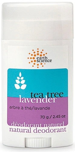 Desodorante Natural Earth Science Melaleuca e Lavanda 71g - Frescor Duradouro