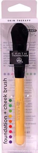 Pincel de Maquiagem Earth Therapeutics Bamboo Foundation e Blush - 1 Unidade | Beleza Sustentável