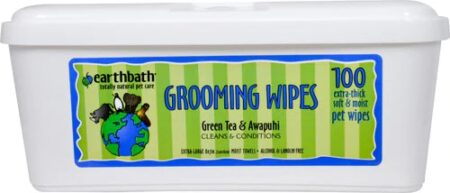 Earthbath Green Tea & Awapuhi Grooming Wipes -- 100 Wipes