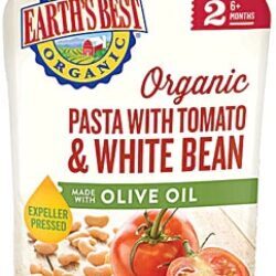 Purê Orgânico Earth's Best para Bebês - Massa com Tomate e Feijão Branco (100g)