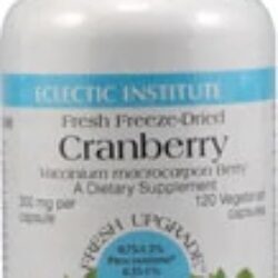 Eclectic Institute Cranberry 300mg - 120 Cápsulas Vegetarianas: Saúde e Bem-Estar Natural