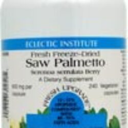 Eclectic Institute Saw Palmetto 600mg - 240 Cápsulas Vegetarianas: Saúde e Bem-Estar Natural