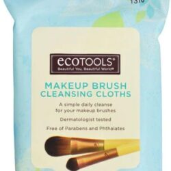 Eco Tools Lenços de Limpeza para Pincéis de Maquiagem - 25 Unidades Pré-Umedecidas | Higiene Profissional