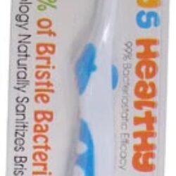 Escova de Dentes EcoFam Kids Stay Clean™ Azul - Tecnologia Antibacteriana - 1 Unidade