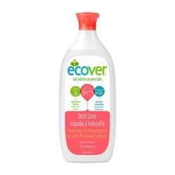 Ecover Detergente Lava Louças Gerânio Rosa - 739ml (25 oz) Poderoso e Ecológico