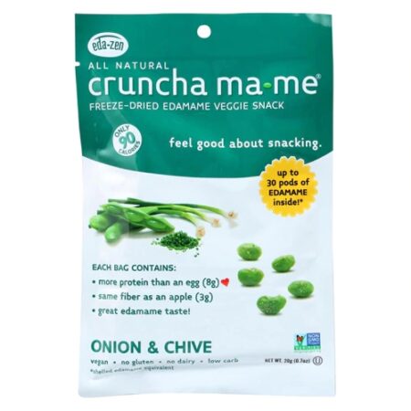 Eda-Zen Crunch Ma-me Freeze Dried Edamame Veggie Snack Onion & Chive -- 0.7 oz