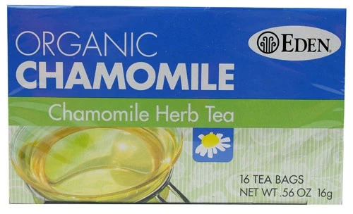 Chá de Camomila Orgânico Eden Foods - 16 Sachês (Aprox. 24g) - Relaxamento Natural