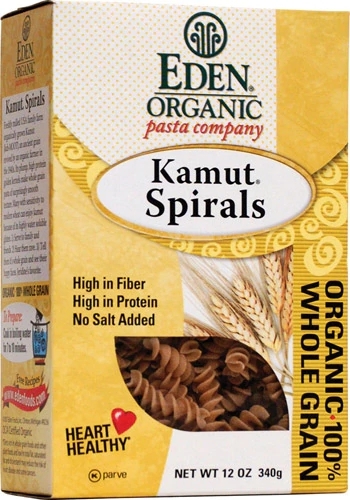 Macarrão Espiral de Kamut Orgânico Eden Foods - 340g - Integral e Nutritivo