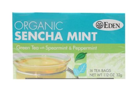 Eden Foods Organic Sencha Mint Green Tea Spearmint & Peppermint -- 16 Tea Bags