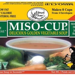 Edward & Sons Miso-Cup Sopa Vegetariana 4 Pacotes - Praticidade e Nutrição Vegana