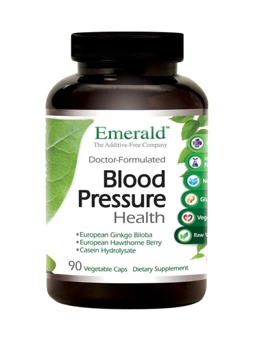Emerald Labs Blood Pressure Health - 90 Cápsulas Vegetais | Suporte à Pressão Arterial