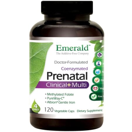 Emerald Labs Prenatal 4-Daily Multi -- 120 Vegetable Capsules