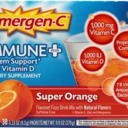 Emergen-C Immune Plus Super Laranja 30 Sachês - Suporte Imunológico Completo com Vitamina D