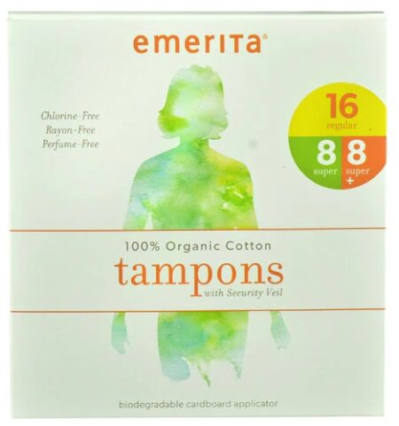 Emerita Tampons Multipack with Security Veil -- 32 Tampons