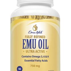 Emu Gold Óleo de Emu 750mg - 90 Softgels: Nutrição Avançada para Bem-Estar
