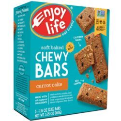 Enjoy Life Barritas Mastigáveis Sem Glúten Sabor Bolo de Cenoura - 5 Unidades (Aprox. 227g)