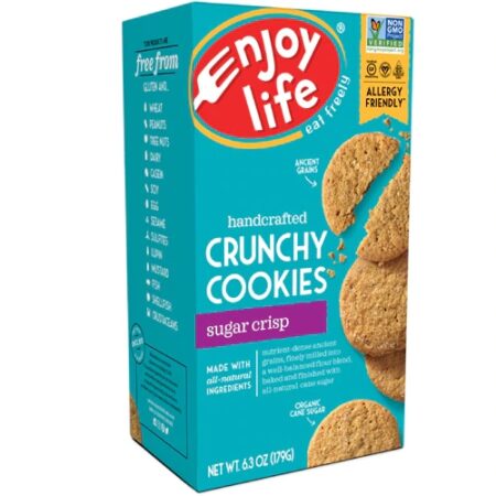 Enjoy Life Handcrafted Crunchy Cookies Gluten Free Sugar Crisp -- 6.3 oz