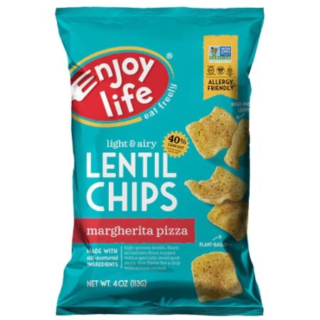 Enjoy Life Lentil Chips Gluten Free Margherita Pizza -- 4 oz