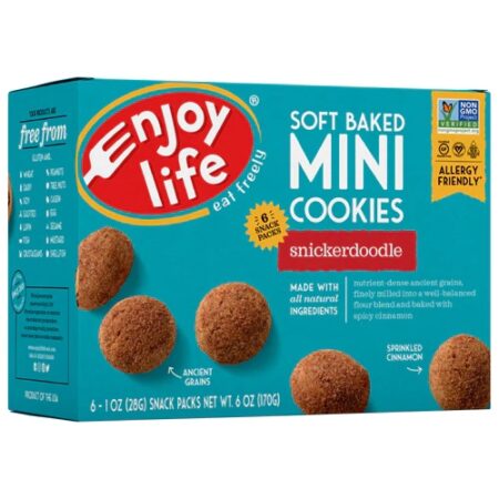 Enjoy Life Soft Baked Mini Cookies Gluten Free Snickerdoodle -- 6 Packs