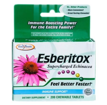 Enzymatic Therapy Esberitox® Supercharged Echinacea -- 200 Chewable Tablets