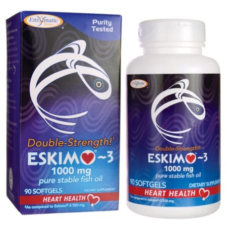 Enzymatic Therapy Eskimo-3® Pure Stable Fish Oil -- 1000 mg - 90 Softgels