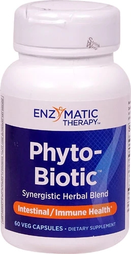 Enzymatic Therapy Phyto-Biotic™ - 60 Cápsulas Veganas: Saúde Intestinal e Bem-Estar Completo