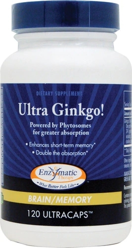 Enzymatic Therapy Ultra Ginkgo Phytosome 80mg - 120 Cápsulas Veganas