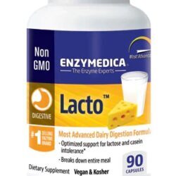 Enzymedica Lacto™ 90 Cápsulas: Alívio Completo da Intolerância à Lactose