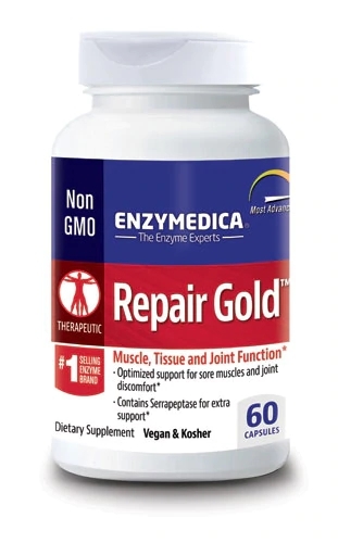 Enzymedica Repair Gold™ - 60 Cápsulas: Saúde Digestiva e Recuperação Muscular Avançada