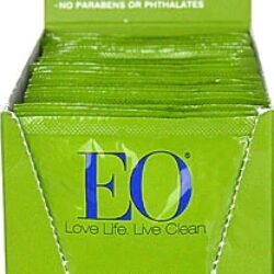 EO Deodorant Wipe Singles Tea Tree - Lenços Desodorantes com Melaleuca - 24 Unidades (Aprox. 60g)