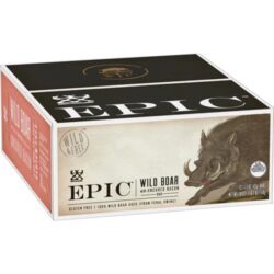 Barra de Javali Epic Nutrition Sem Glúten com Bacon Defumado - 12 Barras (Aprox. 454g)
