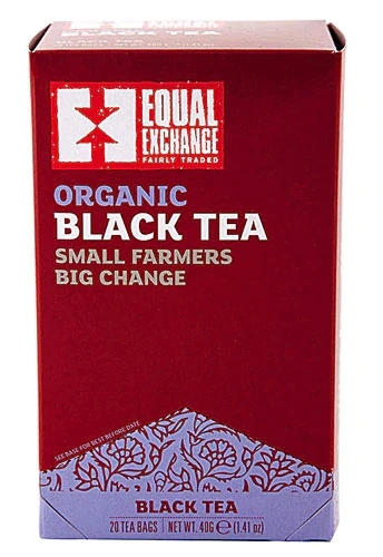 Chá Preto Orgânico Equal Exchange - 20 Saquinhos (Aprox. 40g) - Sabor Intenso e Bem-Estar Natural
