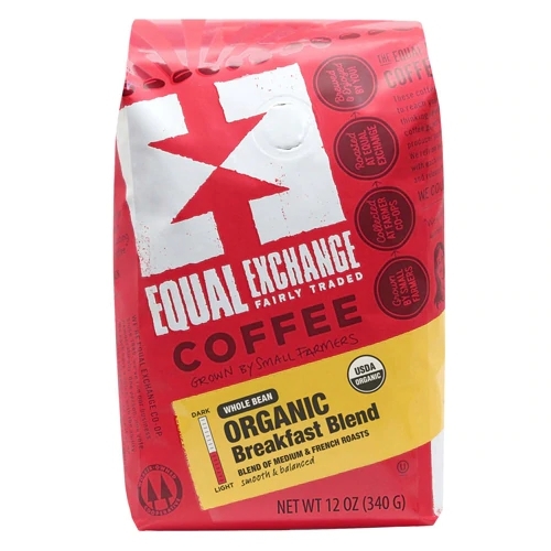 Café Torrado e Moído Equal Exchange Breakfast Blend Orgânico 340g - Grãos Inteiros Premium