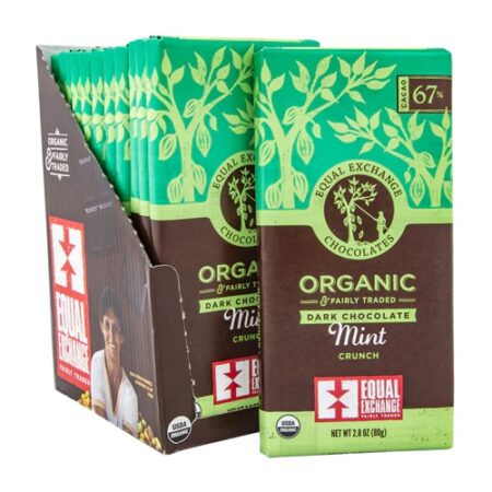 Equal Exchange Organic Dark Chocolate Mint Crunch -- 12 Bars