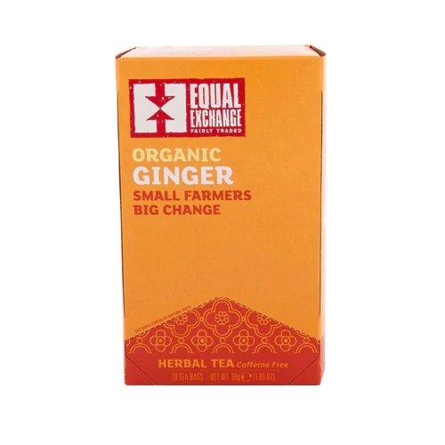 Chá de Gengibre Orgânico Equal Exchange Sem Cafeína - 20 Sachês (34g)