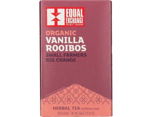 Chá Orgânico Equal Exchange Rooibos Baunilha Sem Cafeína - 20 Sachês (38g)