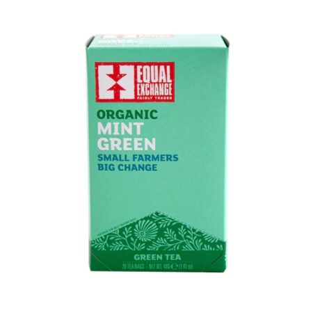 Equal Exchange Organic Mint Green Tea -- 20 Tea Bags