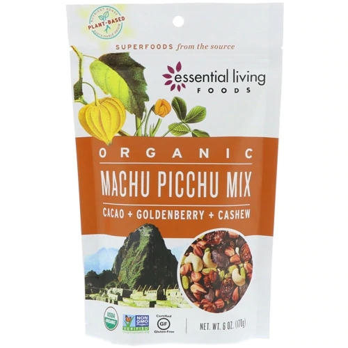 Essential Living Foods Machu Picchu Mix Orgânico 170g - Superalimento Energético