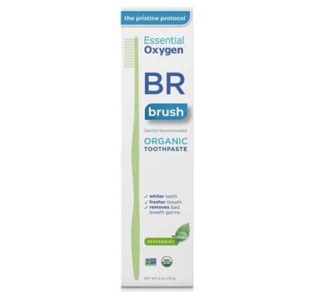 Essential Oxygen BR Organic Toothpaste Peppermint -- 4 oz