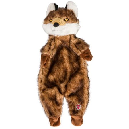 Ethical Pet Products Furzz Plush Dog Toy Brown Wolf -- 1 Toy