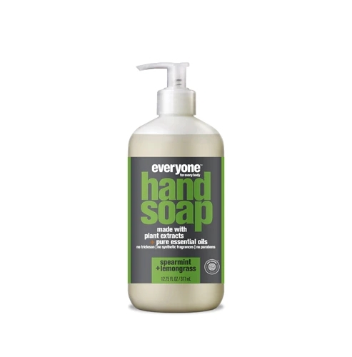 Sabonete Líquido para Mãos Everyone Spearmint + Lemongrass 377ml (12.75 fl oz) - Frescor e Bem-Estar