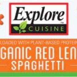 Explore Cuisine Espaguete Orgânico de Lentilha Vermelha - 227g | Massa Saudável e Nutritiva