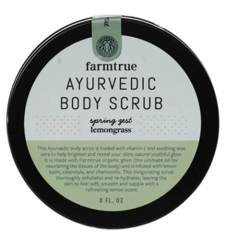 Farmtrue Ayurvedic Body Scrub Spring Zest Lemongrass -- 8 fl oz