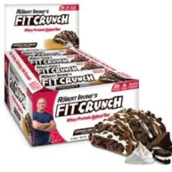 Fitcrunch Bar Cookies & Cream - Caixa com 12 Barras Energéticas de 63g Cada
