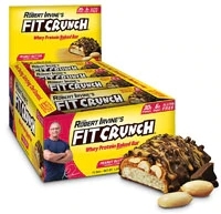 FitCrunch Bar Peanut Butter - Barra Proteica Sabor Manteiga de Amendoim - 12 Unidades (Total 12 Bars)