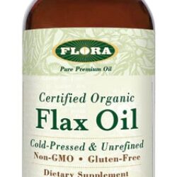 Flora Organic Flax Oil - Óleo de Linhaça Orgânico 473ml (17 fl oz) - Rico em Ômega 3, 6 e 9